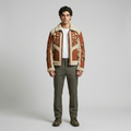 Men's Faux-Shearling Panel Jacket
