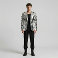 Men's Metallic Statement Blazer