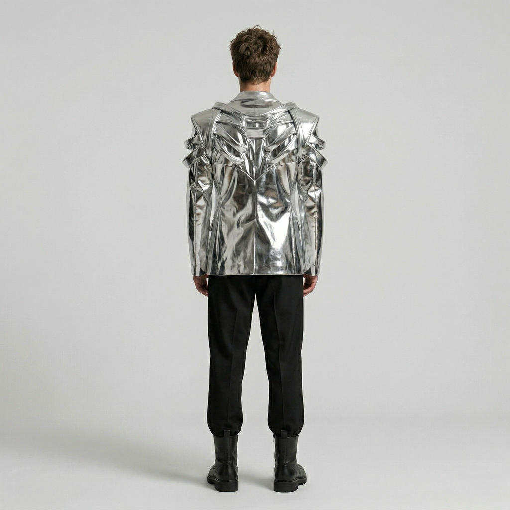 Men's Metallic Statement Blazer