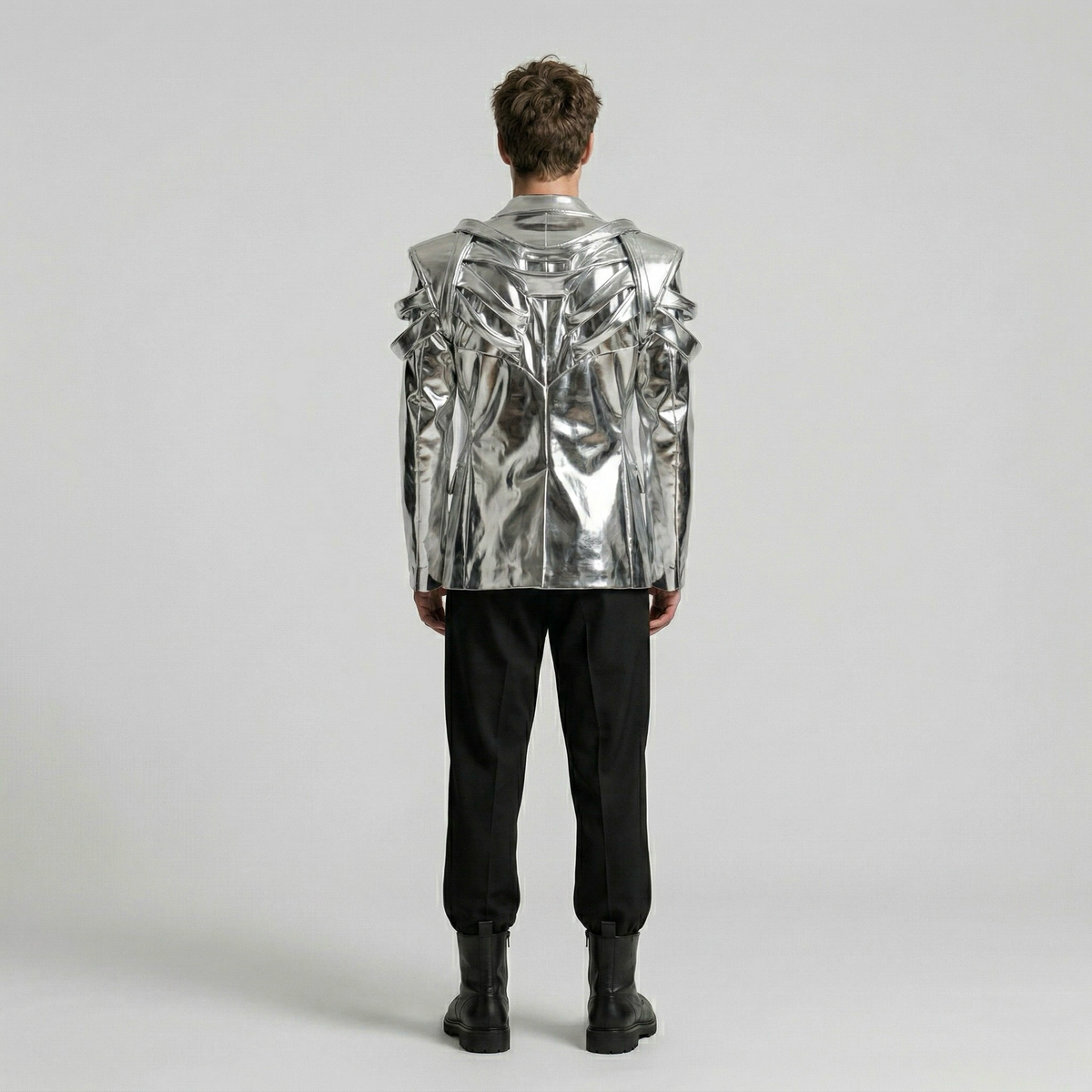 Men's Metallic Statement Blazer