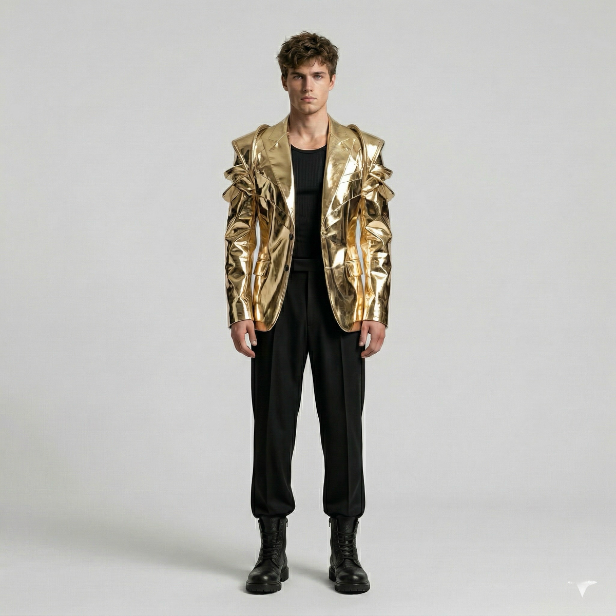 Men's Metallic Statement Blazer