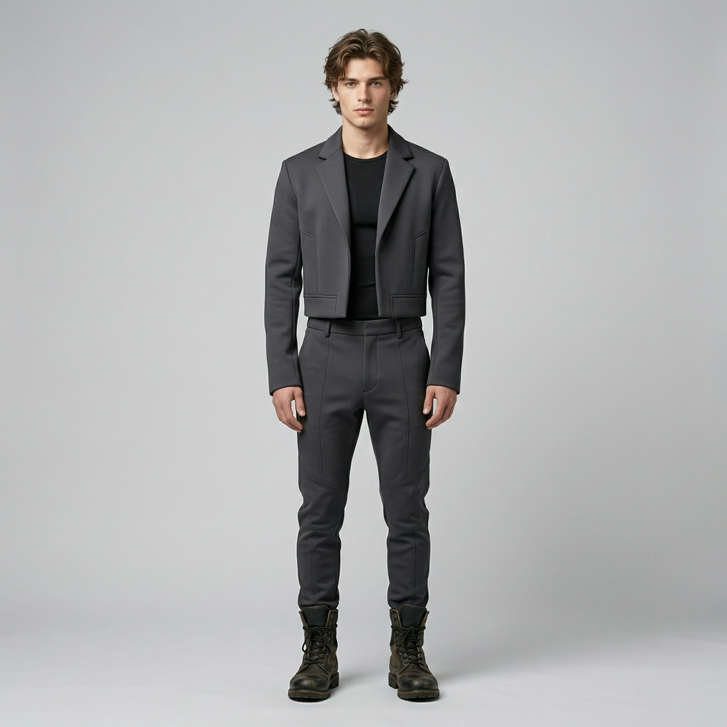 Men's Cropped Minimalist Jacket