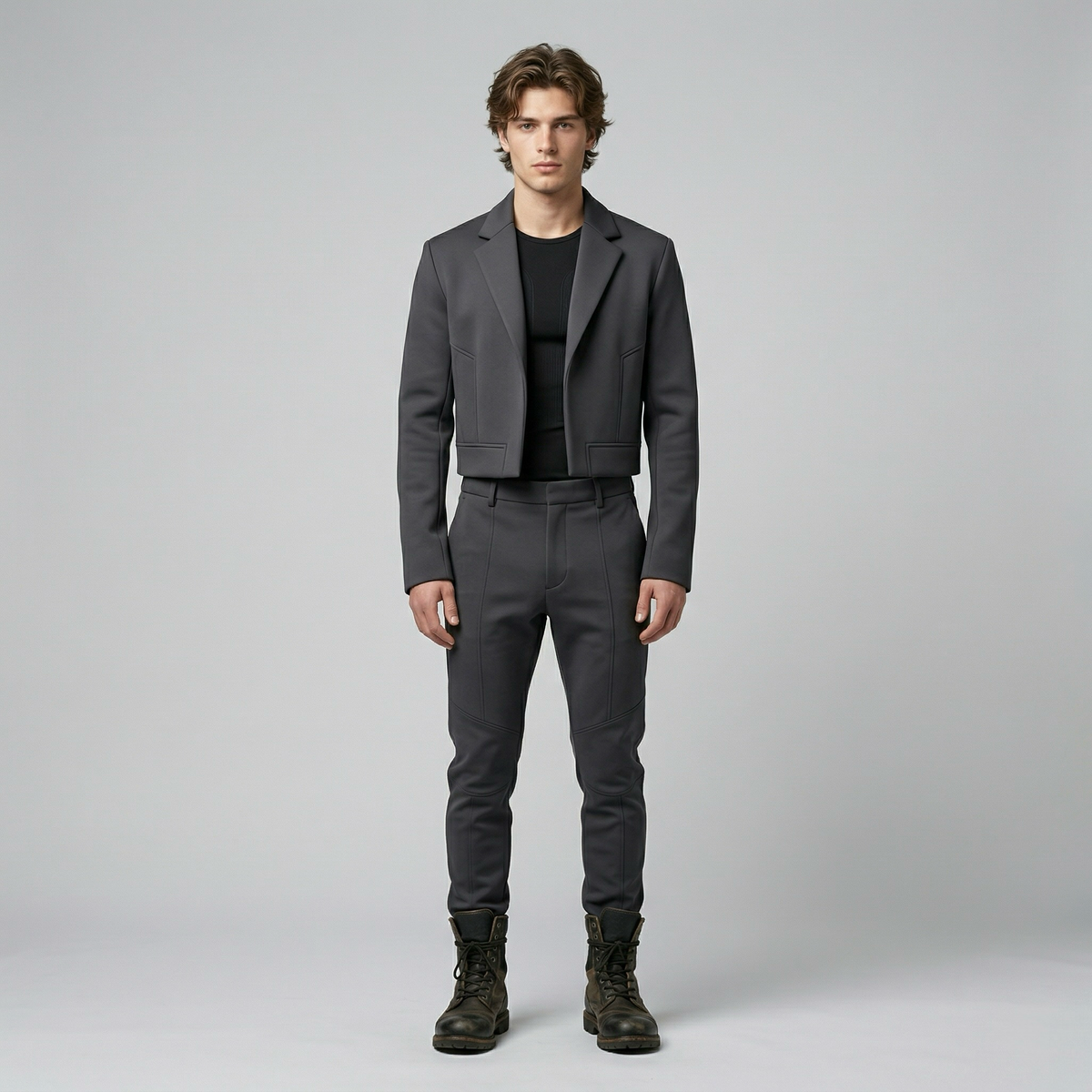 Men's Cropped Minimalist Jacket