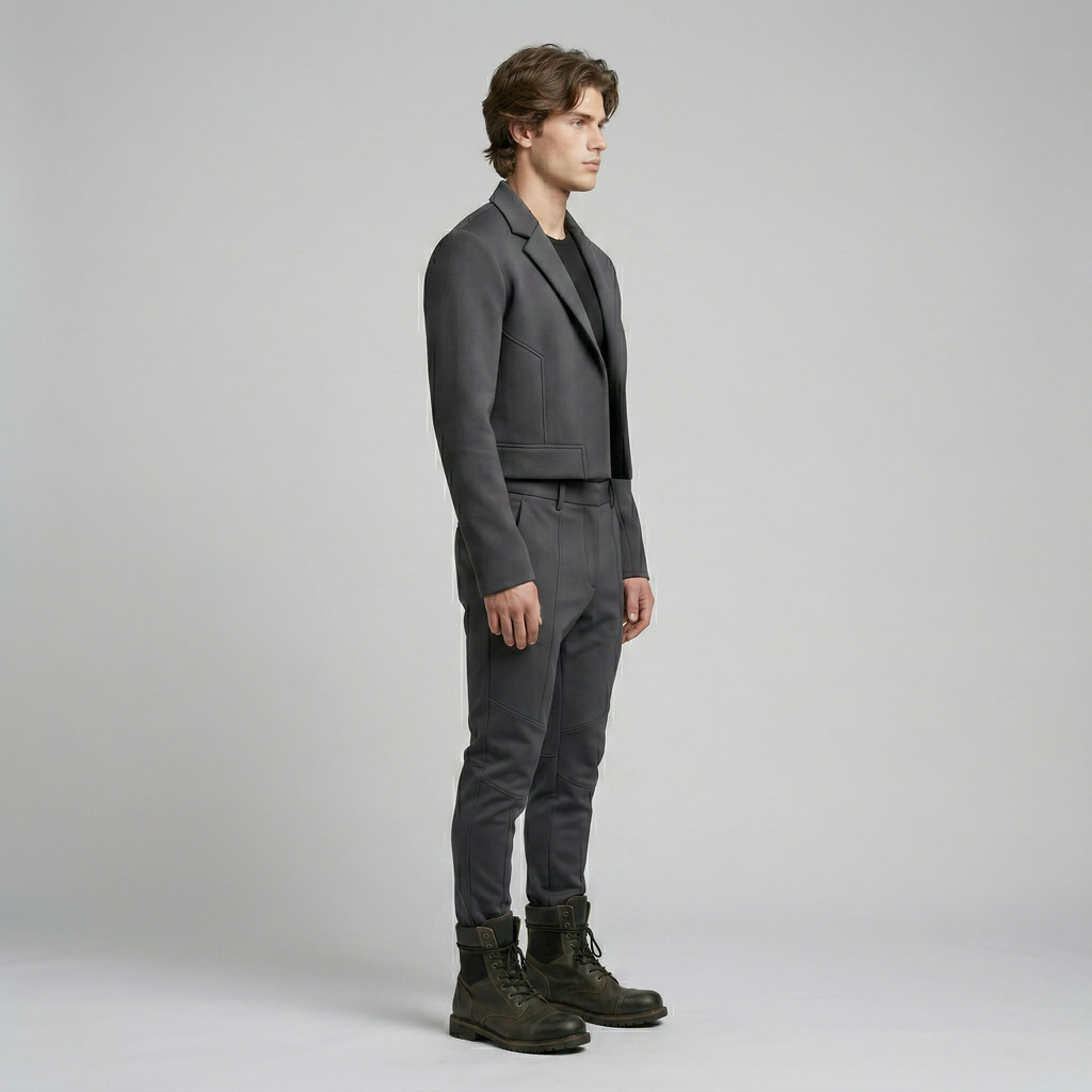 Men's Cropped Minimalist Jacket