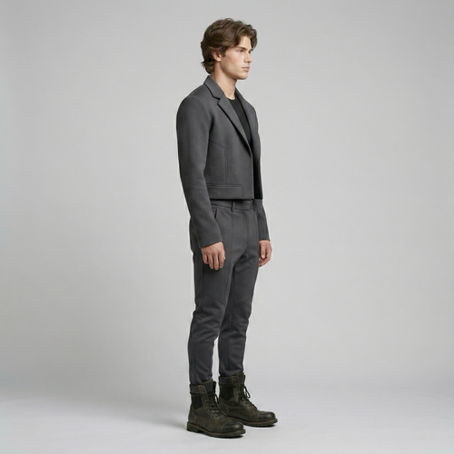 Men's Cropped Minimalist Jacket