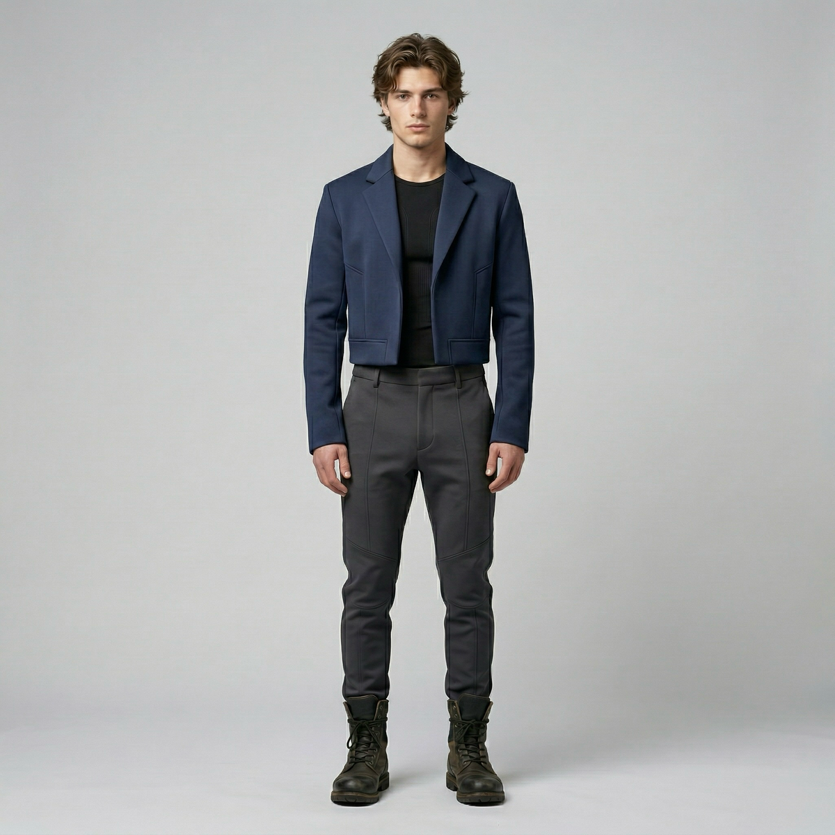 Men's Cropped Minimalist Jacket