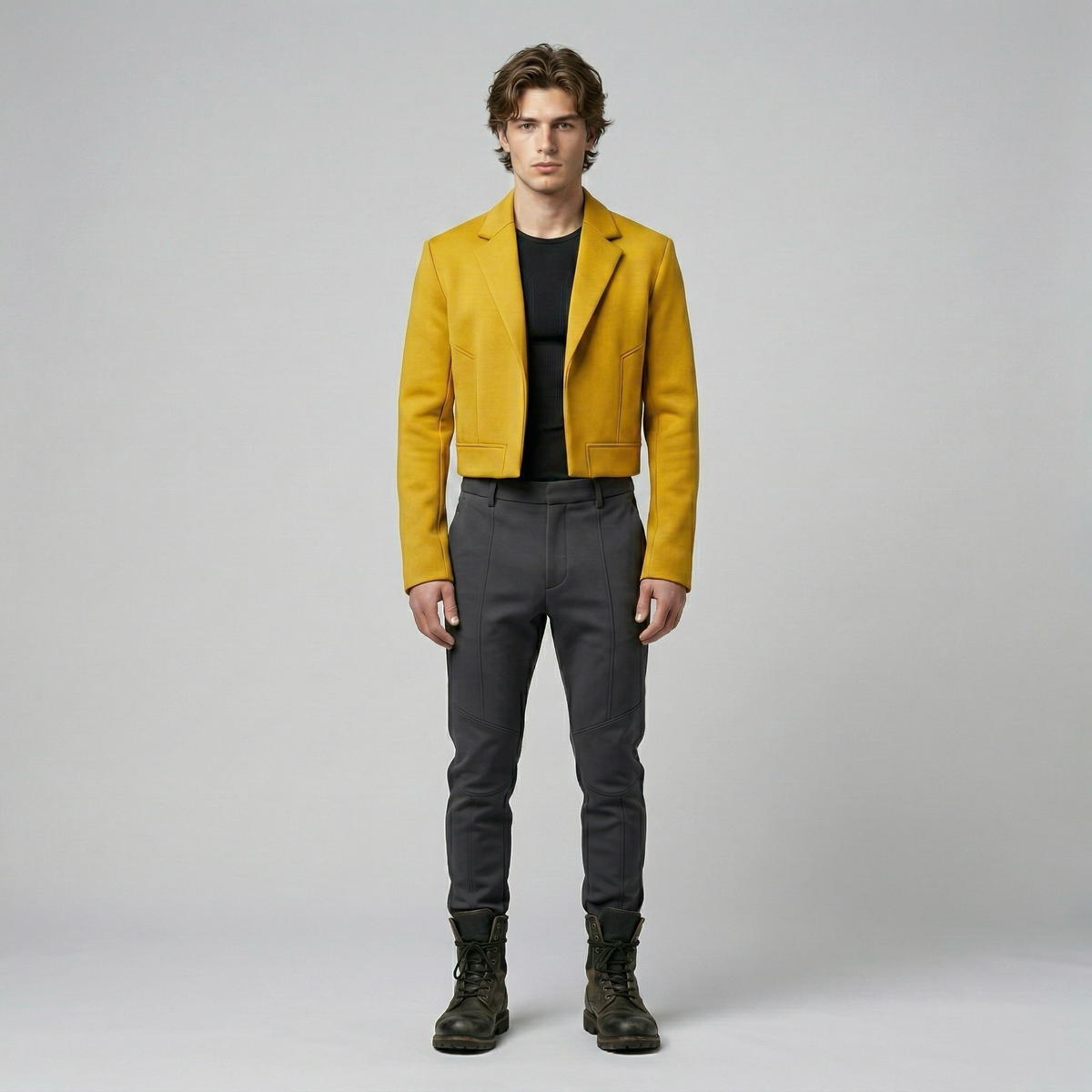 Men's Cropped Minimalist Jacket