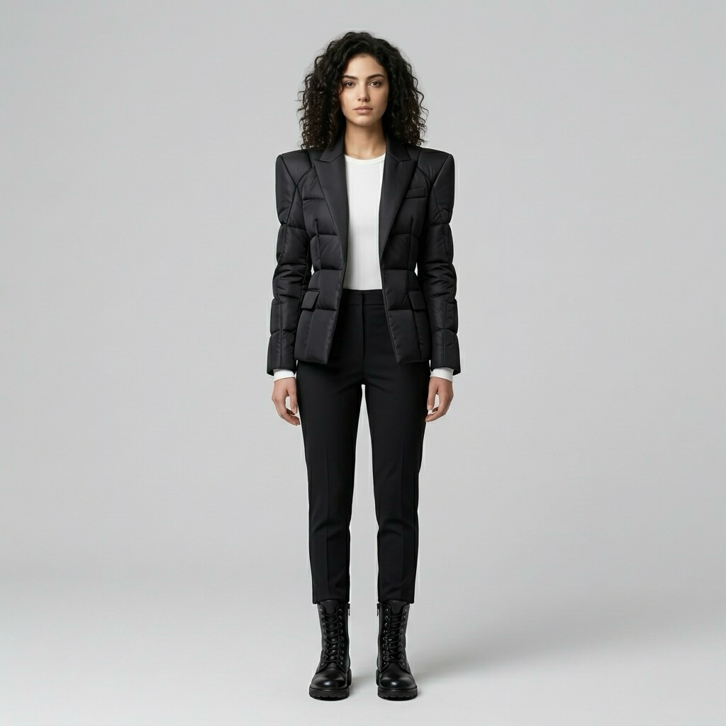 Women's Padded Tailored Blazer