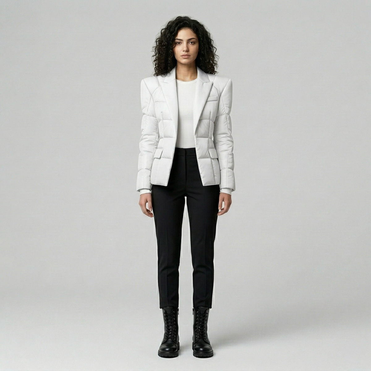 Women's Padded Tailored Blazer
