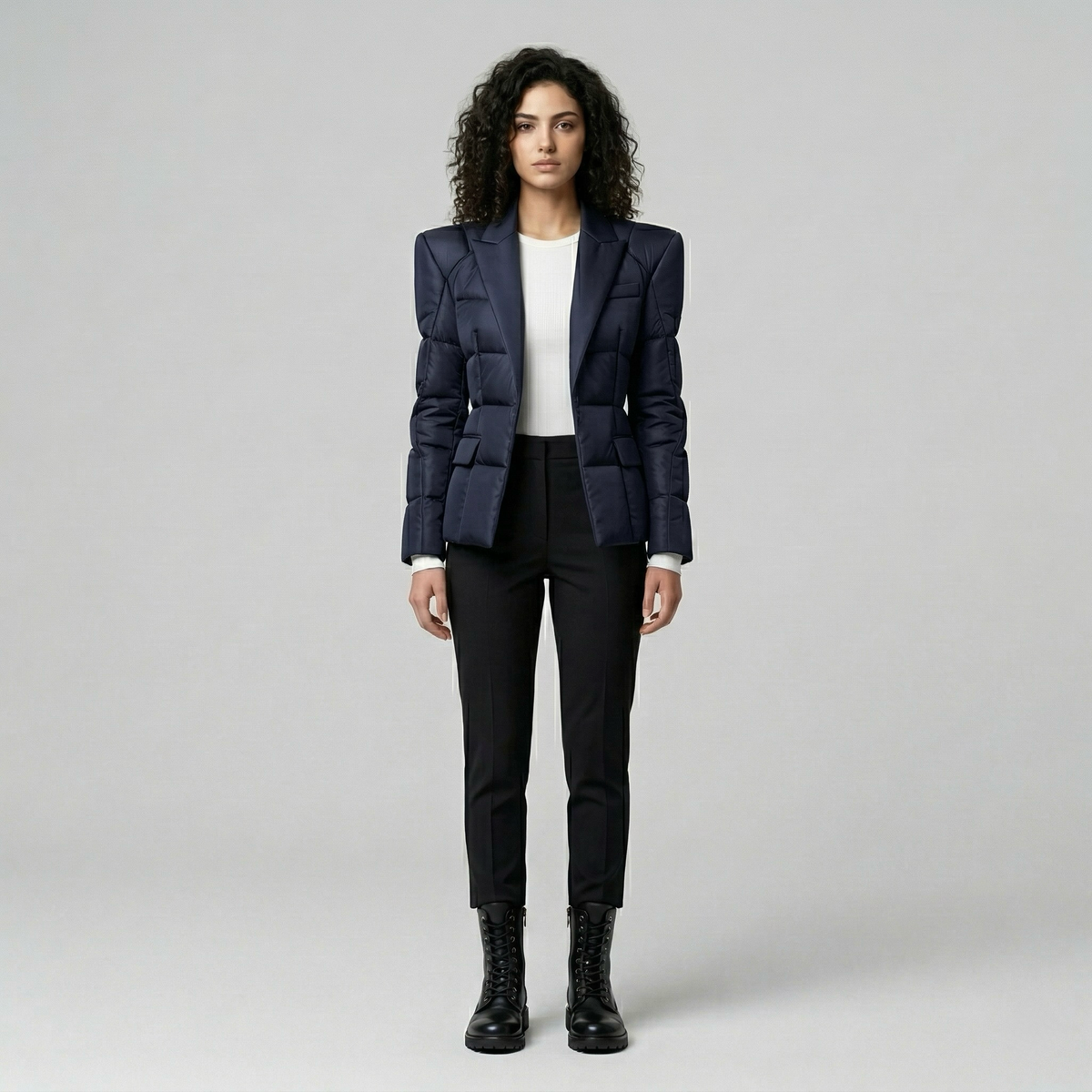 Women's Padded Tailored Blazer