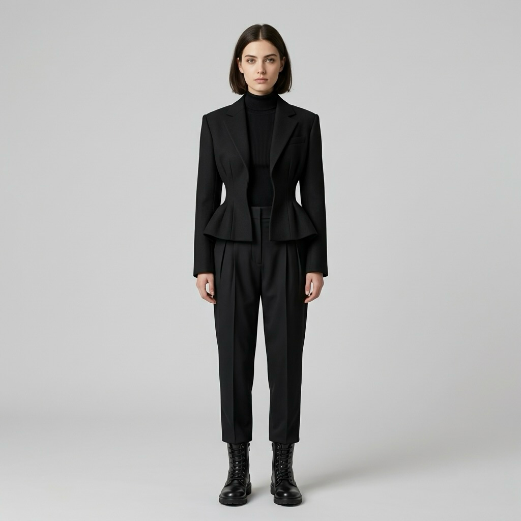 Women's Sculpted Peplum Blazer