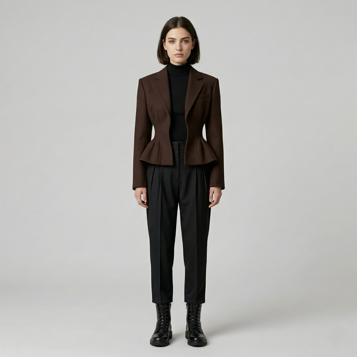 Women's Sculpted Peplum Blazer