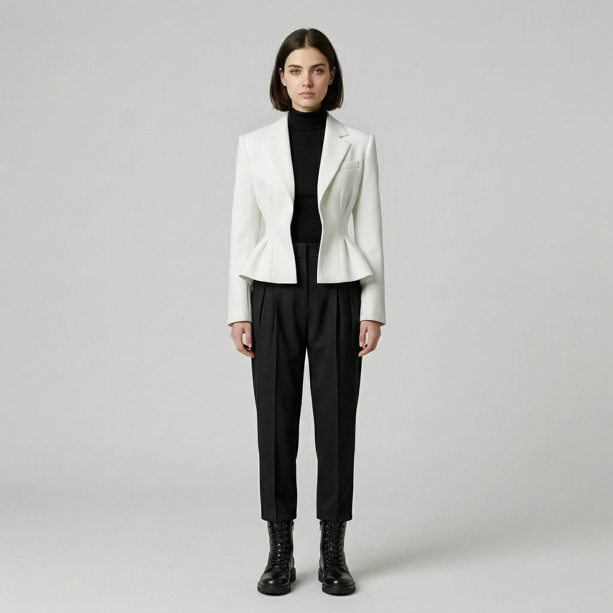 Women's Sculpted Peplum Blazer