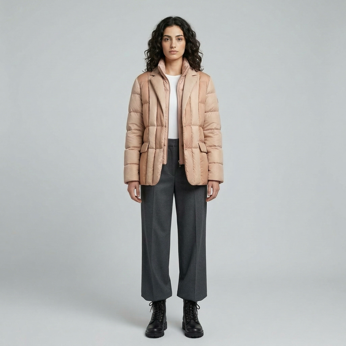 Women's Quilted Tailored Puffer Jacket