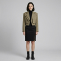 Women's Cropped Architectural Blazer