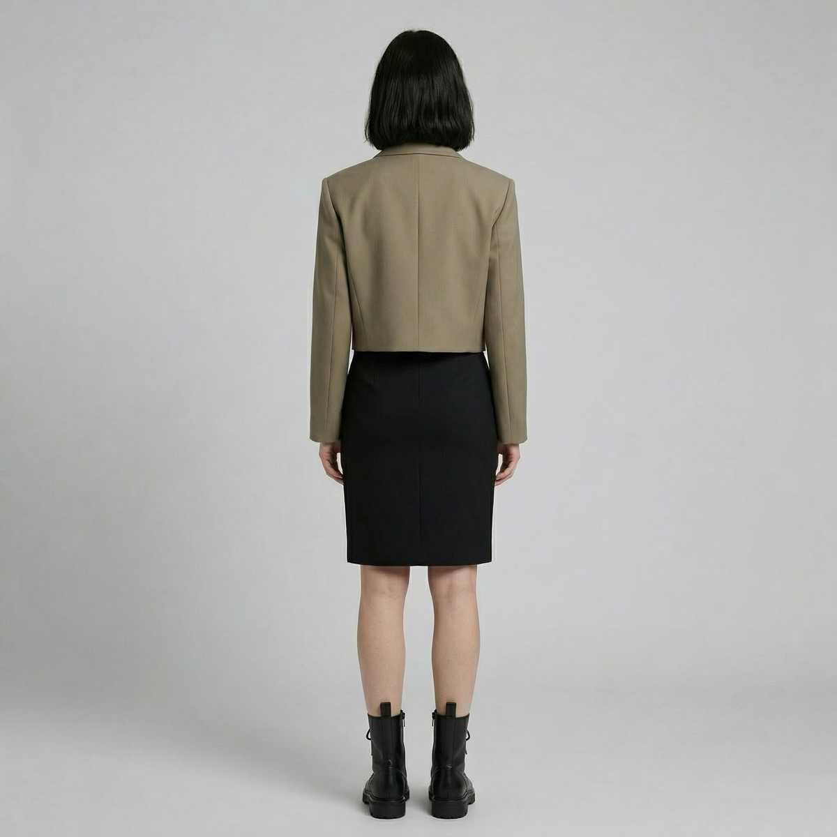 Women's Cropped Architectural Blazer