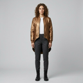 Women's Longline Asymmetric Bomber Jacket