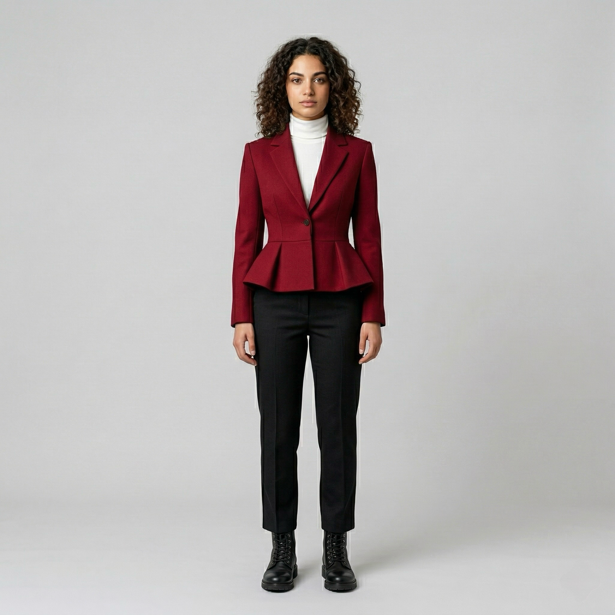Women's Tailored Peplum Blazer