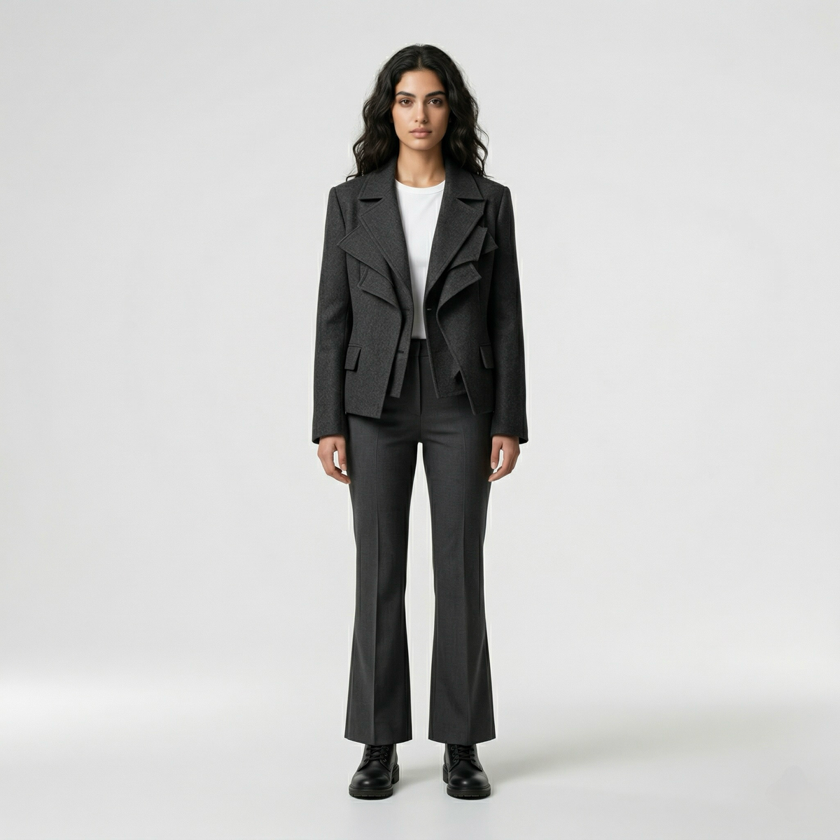 Women's Asymmetric Layered Blazer