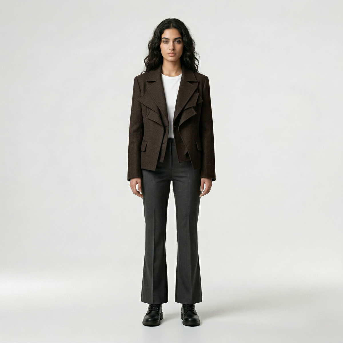 Women's Asymmetric Layered Blazer