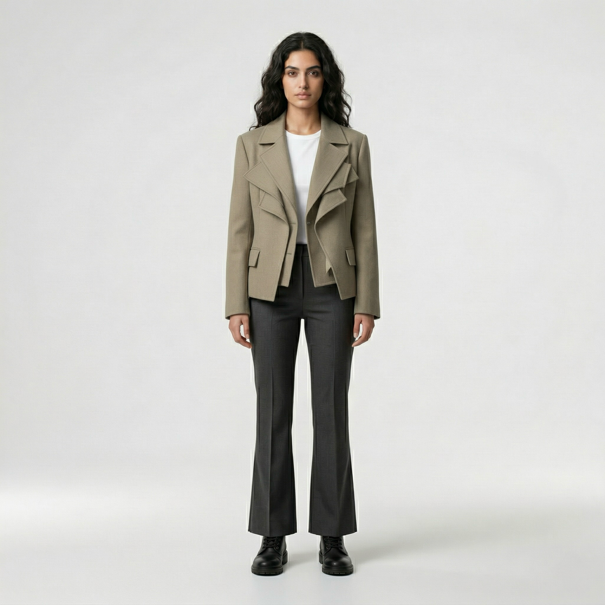 Women's Asymmetric Layered Blazer