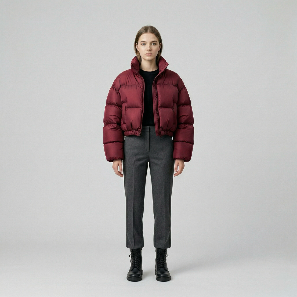 Women's Cropped Puffer Jacket