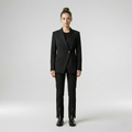 Women's Asymmetric Button Suit Set