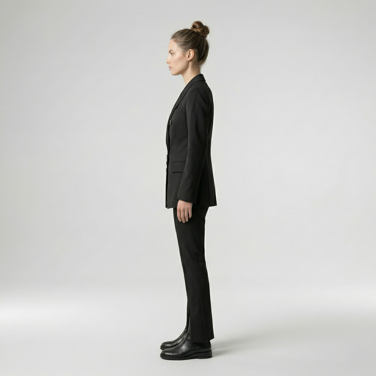 Women's Asymmetric Button Suit Set