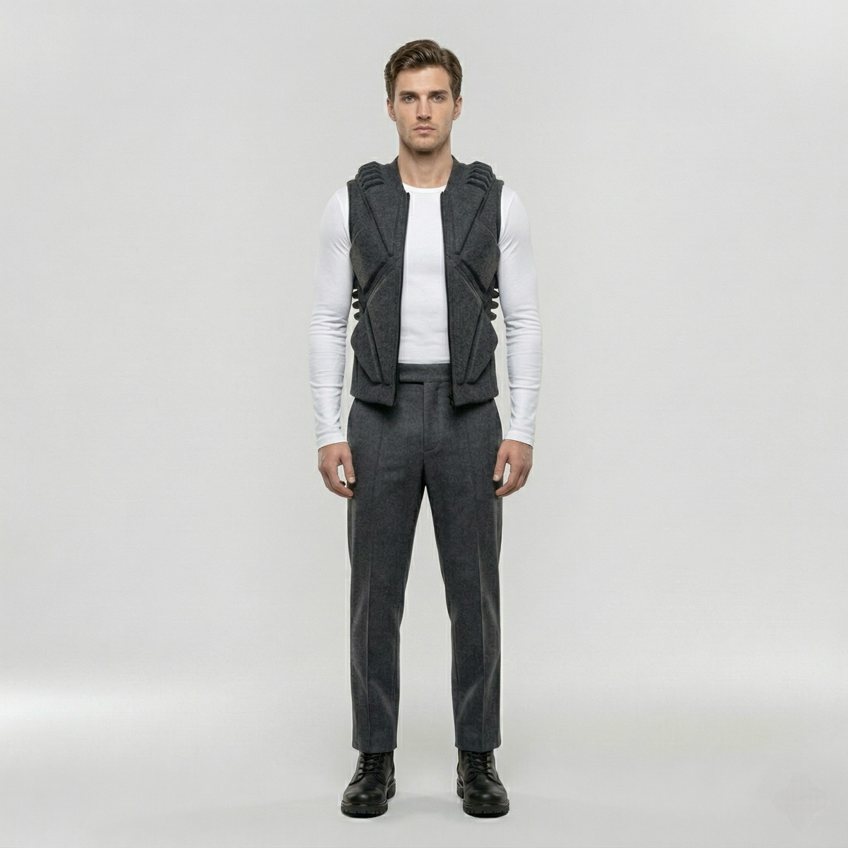 Men's Structured Panel Vest