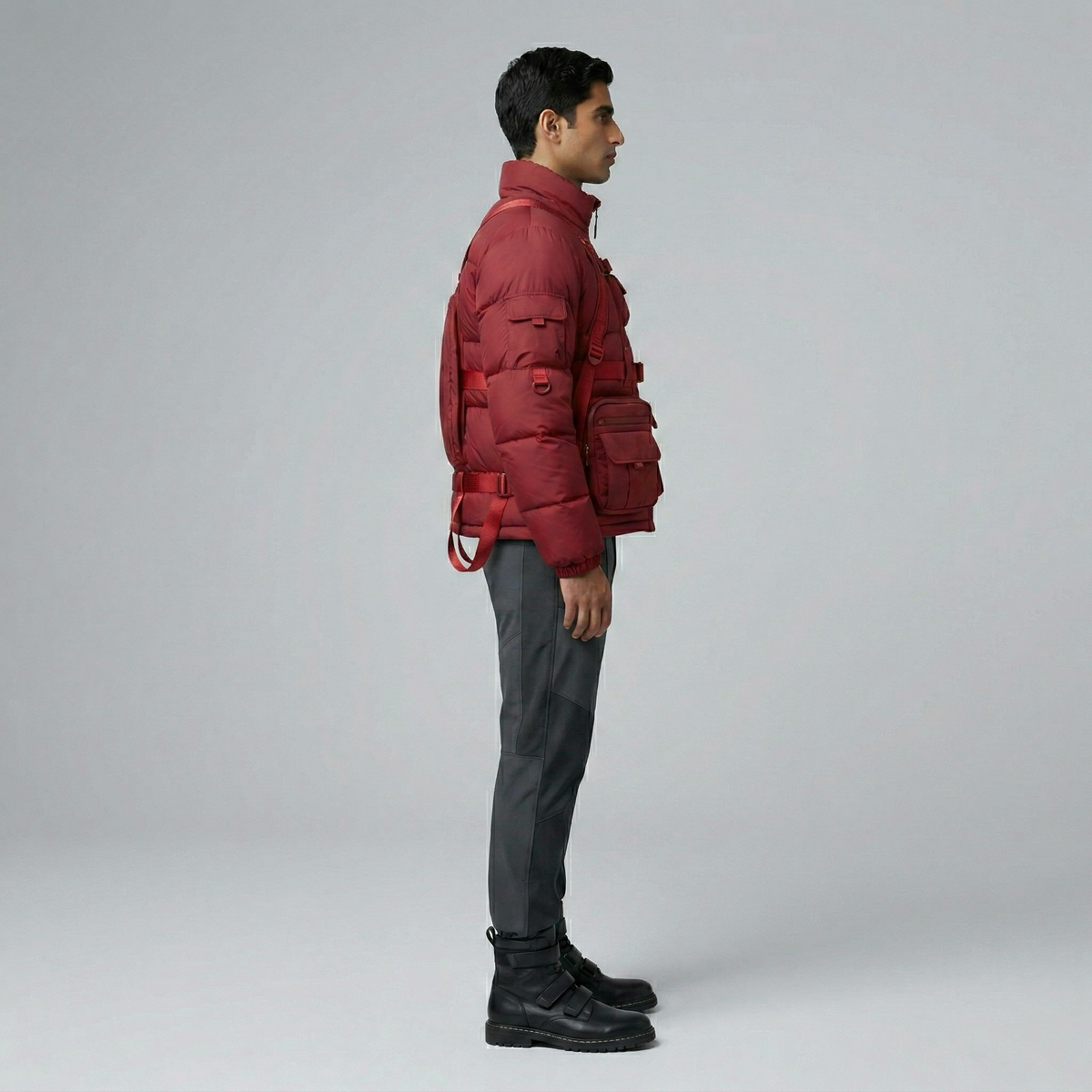 Men's Multi-Pocket Puffer Jacket