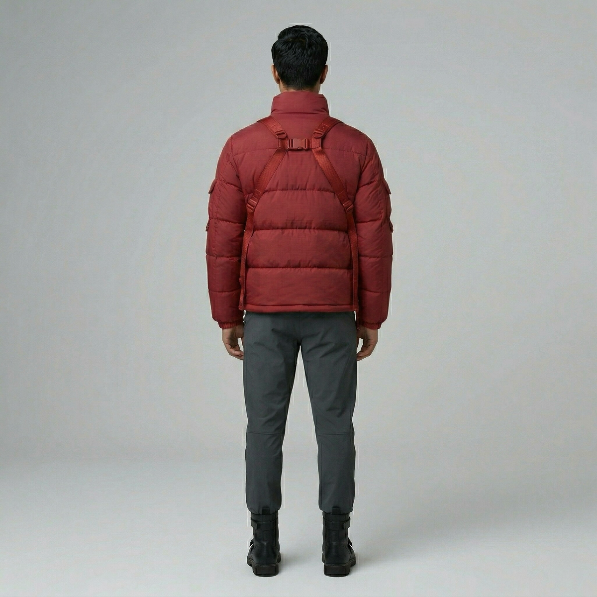 Men's Multi-Pocket Puffer Jacket