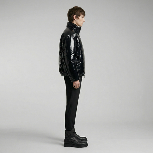 Men's Gloss Finish Puffer Jacket