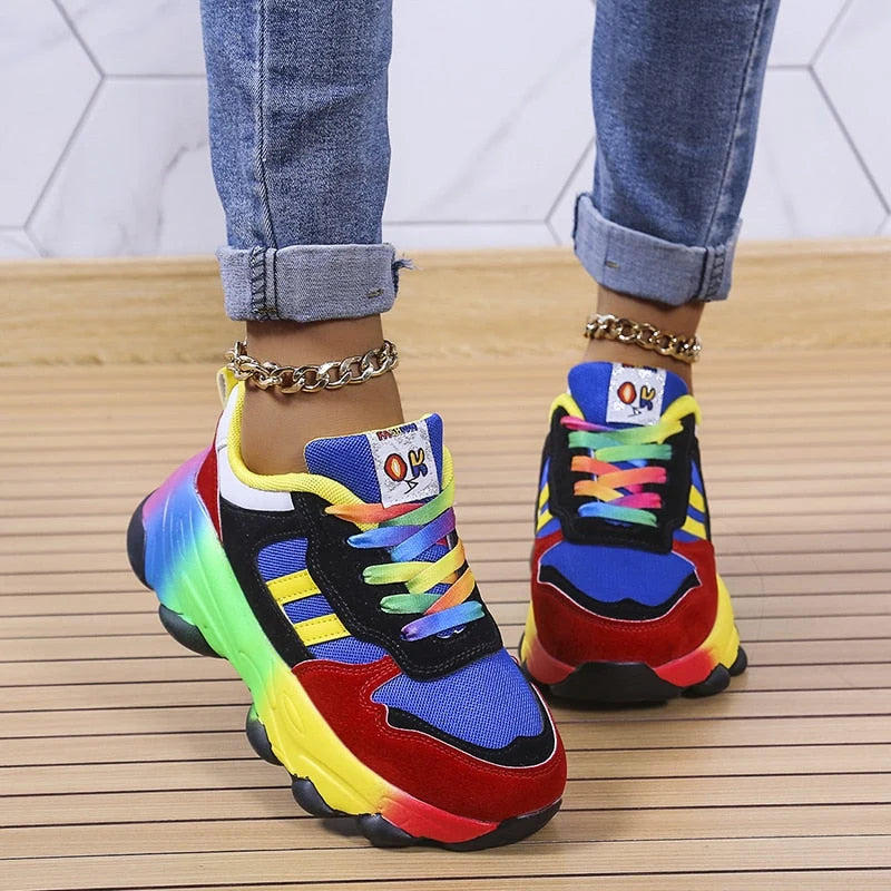 Orthopaedic Rainbow Shoes with Lightweight Support and Wide Toe Box 0