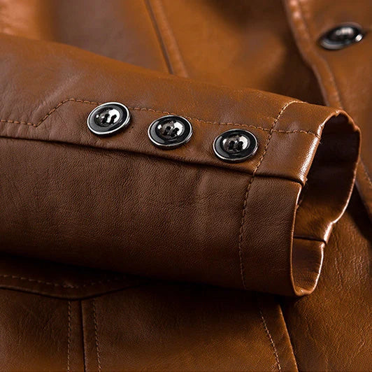 Tailored Eco-Leather Jacket for Women with Classic Fit and Rich Texture 2