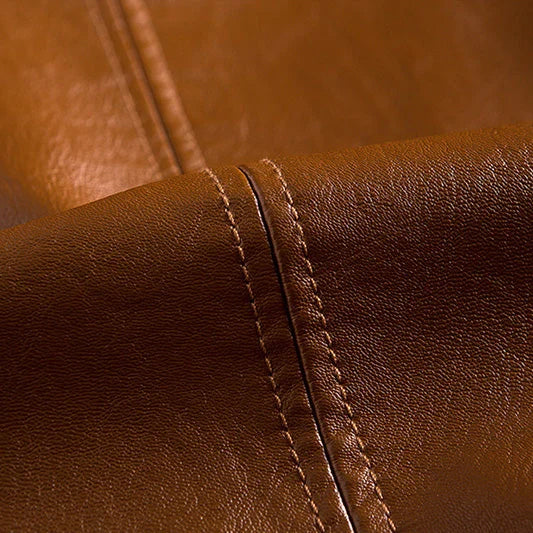 Tailored Eco-Leather Jacket for Women with Classic Fit and Rich Texture 3